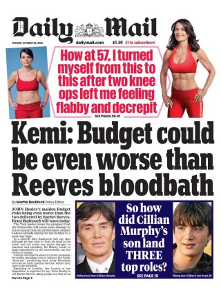 Daily Mail frontpage thumbnail