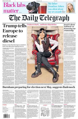 Telegraph frontpage thumbnail