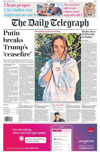 Telegraph frontpage thumbnail