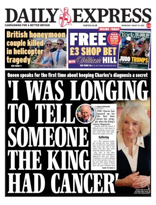 The Express frontpage thumbnail