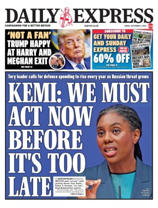 The Express frontpage thumbnail