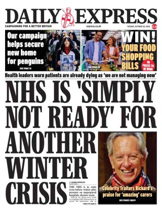 The Express frontpage thumbnail