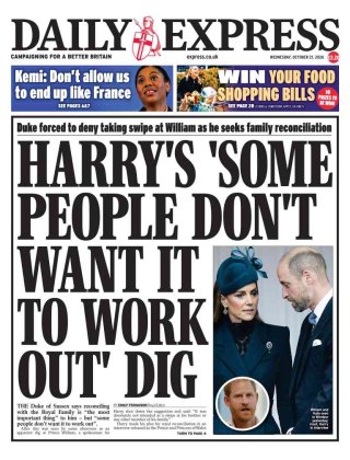 The Express frontpage thumbnail